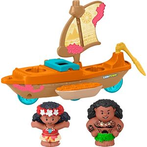 Fisher-Price Little People Toddler Toy Disney Princess Moana & Maui’s Canoe Sail Boat with Figures for Pretend Play Ages 18+ Months, HNR27 Fisher-Price Little People Toddler Toy Disney Princess Moana & Maui’s Canoe Sail Boat with Figures for Pretend Play Ages 18+ Months, HNR27