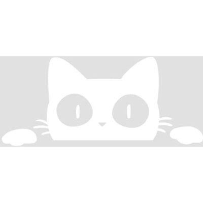 Ambiance Sticker Baby on Board Car Sticker with Cats and Animals Design White – H6.2 x L14 cm Ambiance Sticker Baby on Board Car Sticker with Cats and Animals Design White – H6.2 x L14 cm