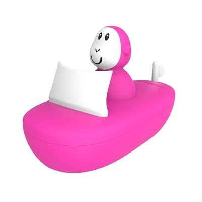 Matchstick Monkey , Bathtime Boat Set, Antimicrobial Baby Bath Toy, Easy To Grip, Sensory Learning Boat Set (1 Wobbler + 1 Boat), 12 Months Old+, No Holes, No Mould, Pink Matchstick Monkey , Bathtime Boat Set, Antimicrobial Baby Bath Toy, Easy To Grip, Sensory Learning Boat Set (1 Wobbler + 1 Boat), 12 Months Old+, No Holes, No Mould, Pink