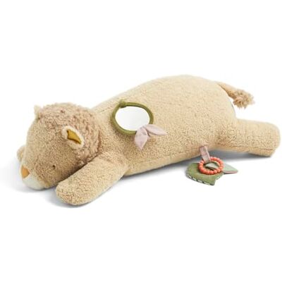 Mamas & Papas Tummy Time Pillow, Interactive Soft Baby Pillow with Integrated Rattle, Lenny Lion Mamas & Papas Tummy Time Pillow, Interactive Soft Baby Pillow with Integrated Rattle, Lenny Lion