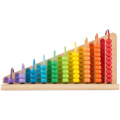 Melissa & Doug Add & Subtract Abacus – 55 Colorful Beads with Double-Sided Wooden Boards – Early Learning Toy for Kids Age 3 Plus Melissa & Doug Add & Subtract Abacus – 55 Colorful Beads with Double-Sided Wooden Boards – Early Learning Toy for Kids Age 3 Plus