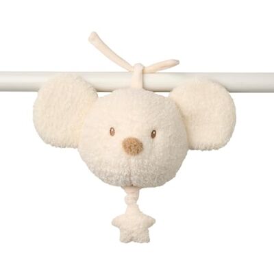 Nattou Musical Cuddly, Built-In Music Box, No Batteries Needed, Relaxing La-Le-Lu Melody, Huggable Sleep Soother, Activity Hanging Toy for Cot/Pram/Car Seat, Hand Washable, 16 cm, Ecru Mouse Nattou Musical Cuddly, Built-In Music Box, No Batteries Needed, Relaxing La-Le-Lu Melody, Huggable Sleep Soother, Activity Hanging Toy for Cot/Pram/Car Seat, Hand Washable, 16 cm, Ecru Mouse