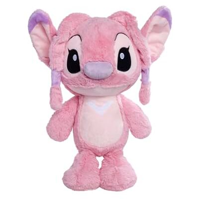 Simba Disney Angel 25cm plush toy in flopsie style, cute soft toy pastel pink colour, suitable for kids and adults, and treat, officially licensed by Disney Simba Disney Angel 25cm plush toy in flopsie style, cute soft toy pastel pink colour, suitable for kids and adults, and treat, officially licensed by Disney