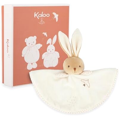 Kaloo Round Rabbit Comforters Cream Vichy Style Size 24 cm Soft Plush for Baby Companion from Birth Ideal Birth Gift K214019 Kaloo Round Rabbit Comforters Cream Vichy Style Size 24 cm Soft Plush for Baby Companion from Birth Ideal Birth Gift K214019
