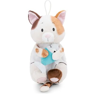Nici Hot Water Bottle Lucky Cat with Fish, 300 ml, 30 cm, Brown, Cuddly Warming Animal from 10 Months, Plush Toy Hot Water Bottle for Children and Adults 62168 Nici Hot Water Bottle Lucky Cat with Fish, 300 ml, 30 cm, Brown, Cuddly Warming Animal from 10 Months, Plush Toy Hot Water Bottle for Children and Adults 62168