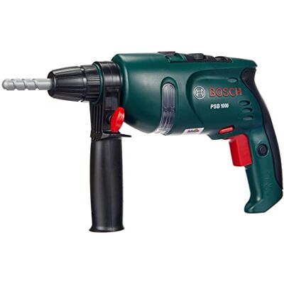 Theo Klein 8413 Bosch Power Drill I Battery-powered rotating drill bit I With sound and light effects I Dimensions: 28.5 cm x 4.5 cm x 16 cm I Toy for children aged 3 years and up Multi Colored Theo Klein 8413 Bosch Power Drill I Battery-powered rotating drill bit I With sound and light effects I Dimensions: 28.5 cm x 4.5 cm x 16 cm I Toy for children aged 3 years and up Multi Colored