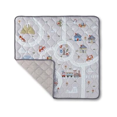 Nuby Quilted Baby Playmat Padded Floormat with Anti Slip Suitbale from Birth Machine Washable 127 x 127 cm (Animal Town) Nuby Quilted Baby Playmat Padded Floormat with Anti Slip Suitbale from Birth Machine Washable 127 x 127 cm (Animal Town)