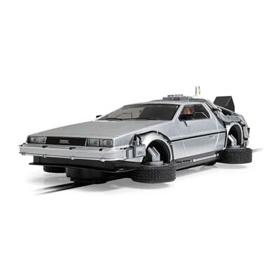 Scalextric Cars C4541 Back To The Future 2, Flying Time Machine Toy Slot Car for use with Race Tracks and Set Gift Ideas for Kids and Adults, Accessories, Silver Scalextric Cars C4541 Back To The Future 2, Flying Time Machine Toy Slot Car for use with Race Tracks and Set Gift Ideas for Kids and Adults, Accessories, Silver