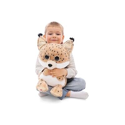Nici GLUBSCHIS 62210 Cuddly Toy, Lynx Lenzo, 45 cm, Beige, Soft Plush, Cute Stuffed Animal for Cuddling and Playing, Great Gift Idea for Children and Adults Nici GLUBSCHIS 62210 Cuddly Toy, Lynx Lenzo, 45 cm, Beige, Soft Plush, Cute Stuffed Animal for Cuddling and Playing, Great Gift Idea for Children and Adults