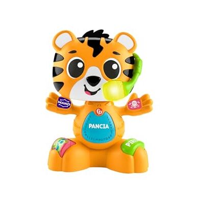 Fisher-Price Educational Toy for Babies and Toddlers, Beat Gang Learning & Dance Tiger Justin with Sounds and Lights for Children from 9 Months, Italian Version, HYL04 Fisher-Price Educational Toy for Babies and Toddlers, Beat Gang Learning & Dance Tiger Justin with Sounds and Lights for Children from 9 Months, Italian Version, HYL04
