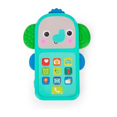 Bright Starts Elephone Telephone Toy for Mini-Me Fun, Baby Phone Toy with Music and Playful Sound Effects, Unisex, 6 Months & Up Bright Starts Elephone Telephone Toy for Mini-Me Fun, Baby Phone Toy with Music and Playful Sound Effects, Unisex, 6 Months & Up