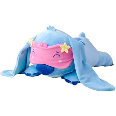 Simba Disney Snuglets Wellbeing Plush Toy Stitch Lying Down 40 cm Soft with Sleep Mask and Comfortable Extra Weight Approx. 1500 g Suitable from the First Months of Life Beautiful Gift Simba Disney Snuglets Wellbeing Plush Toy Stitch Lying Down 40 cm Soft with Sleep Mask and Comfortable Extra Weight Approx. 1500 g Suitable from the First Months of Life Beautiful Gift