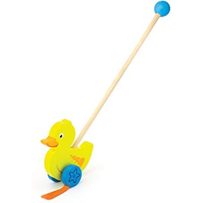 VIGA Toys 50961 Push Toy Duck, 2043672 VIGA Toys 50961 Push Toy Duck, 2043672