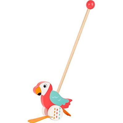 Small Foot 10475 pushing animal parrot "Lori" made of wood, waddles along on every outing Small Foot 10475 pushing animal parrot "Lori" made of wood, waddles along on every outing
