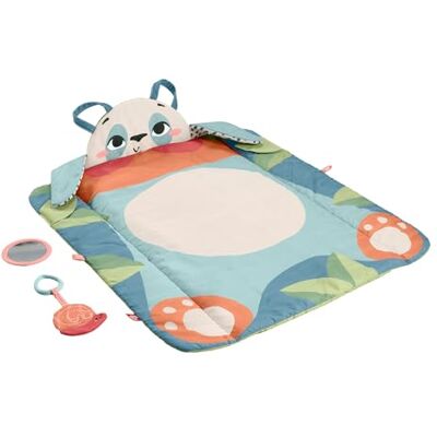 Fisher-Price Baby Activity Play Mat Planet Friends Roly-Poly Panda with 2 Toys for Newborn Tummy Time Play, Made of 90% recycled Plastic and FSC certified packaging, HKD65 Fisher-Price Baby Activity Play Mat Planet Friends Roly-Poly Panda with 2 Toys for Newborn Tummy Time Play, Made of 90% recycled Plastic and FSC certified packaging, HKD65