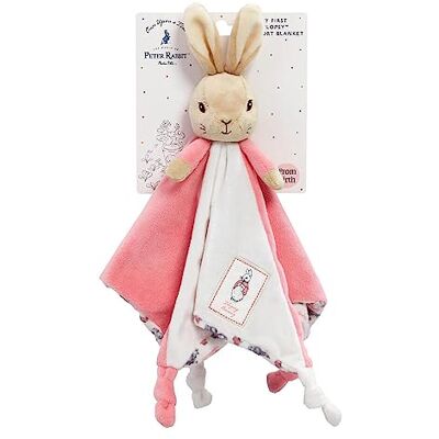 Rainbow Designs Official Beatrix Potter Flopsy Bunny Comfort Blanket Peter Rabbit Soft Toy Comforter Rainbow Designs Official Beatrix Potter Flopsy Bunny Comfort Blanket Peter Rabbit Soft Toy Comforter