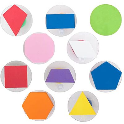 READY 2 LEARN Giant Stampers Geometric Shapes Filled in Set of 10 Easy to Hold Foam Stamps for Kids Art and Craft Stamps for Displays, Posters, Signs and DIY Projects READY 2 LEARN Giant Stampers Geometric Shapes Filled in Set of 10 Easy to Hold Foam Stamps for Kids Art and Craft Stamps for Displays, Posters, Signs and DIY Projects