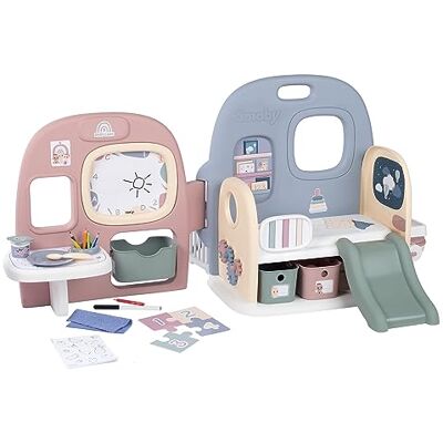 Smoby BABY CHILD CARE CENTRE 27-Piece playset, 360 degree play Includes NURSERY, PLAY SCHOOL, BATHROOM AND PLAYPEN Many accessories Perfect for Kids and Toddlers for interactive Doll role play Smoby BABY CHILD CARE CENTRE 27-Piece playset, 360 degree play Includes NURSERY, PLAY SCHOOL, BATHROOM AND PLAYPEN Many accessories Perfect for Kids and Toddlers for interactive Doll role play