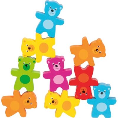Goki Stacking Game Colourful Bear Band Goki Stacking Game Colourful Bear Band
