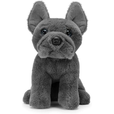 Zappi Co Pierre the French Bulldog Plush Toy Frenchie (22cm) Frenchie Fella – Soft Cuddly Recycled – Compact Loyal Companion (Grey) Zappi Co Pierre the French Bulldog Plush Toy Frenchie (22cm) Frenchie Fella – Soft Cuddly Recycled – Compact Loyal Companion (Grey)