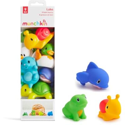 Munchkin Lake Squirts Rubber Bath Squirt Toys for Babies 8 Pack Munchkin Lake Squirts Rubber Bath Squirt Toys for Babies 8 Pack