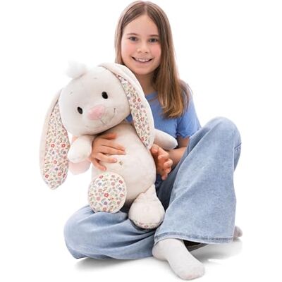 Nici Rabbit Soft Toy, Stuffed Animal Made of Soft Plush, Cute Plush Toy for Cuddling and Playing, for Children and Adults, Great Gift Idea, 50 cm, Beige 62673 Nici Rabbit Soft Toy, Stuffed Animal Made of Soft Plush, Cute Plush Toy for Cuddling and Playing, for Children and Adults, Great Gift Idea, 50 cm, Beige 62673
