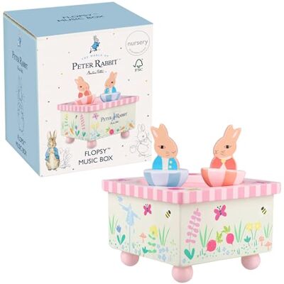 ORANGE TREE Toys Peter Rabbit Toys Flopsy Wooden Music Box, Musical Toys, Toddler Perfect Baby Gifts for Nursery, Early Development & Activity Toys Official Licensed Peter Rabbit Gifts ORANGE TREE Toys Peter Rabbit Toys Flopsy Wooden Music Box, Musical Toys, Toddler Perfect Baby Gifts for Nursery, Early Development & Activity Toys Official Licensed Peter Rabbit Gifts
