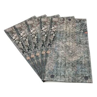 PLAYMATS .eu Rubber zones compatible with Warhammer 40K Destroyed Square 5 pieces PLAYMATS .eu Rubber zones compatible with Warhammer 40K Destroyed Square 5 pieces