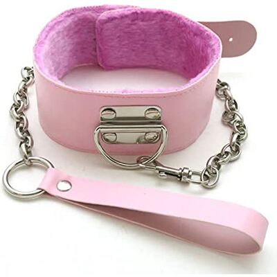 Bondage Masters Neck Collar, Pink, Detachable Lead, Restraining & Bondage Bondage Masters Neck Collar, Pink, Detachable Lead, Restraining & Bondage