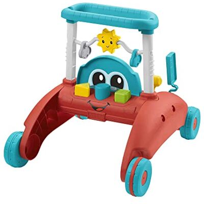 Fisher-Price 2-Sided Steady Speed Walker German Edition, interactive car-themed baby walking toy with activities and learning songs, HJP50 Fisher-Price 2-Sided Steady Speed Walker German Edition, interactive car-themed baby walking toy with activities and learning songs, HJP50