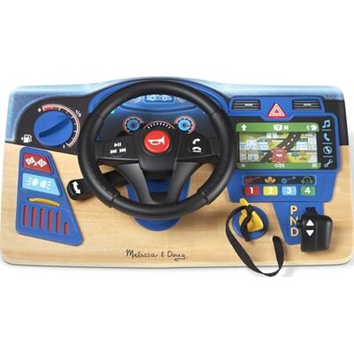 Spin Master Melissa & Doug Vroom & Zoom Interactive Wooden Dashboard Steering Wheel Pretend Play Driving Toy FSC Certified FSC Certified Spin Master Melissa & Doug Vroom & Zoom Interactive Wooden Dashboard Steering Wheel Pretend Play Driving Toy FSC Certified FSC Certified