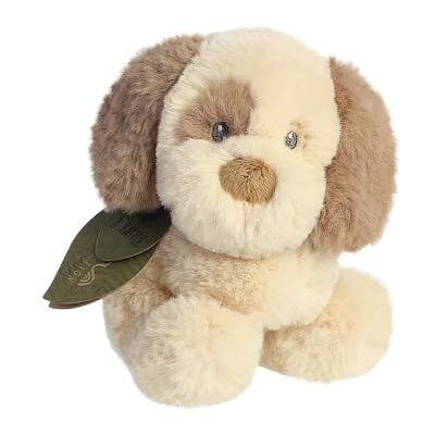 AURORA , 23331, ebba Eco Toddy Dog Rattle 5In, Soft Toy, Brown AURORA , 23331, ebba Eco Toddy Dog Rattle 5In, Soft Toy, Brown