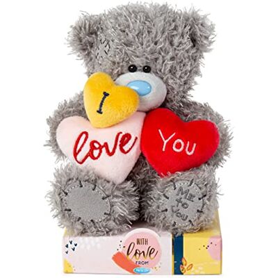 Me To You Bear 7" I Love You Hearts Teddy, Grey Me To You Bear 7" I Love You Hearts Teddy, Grey