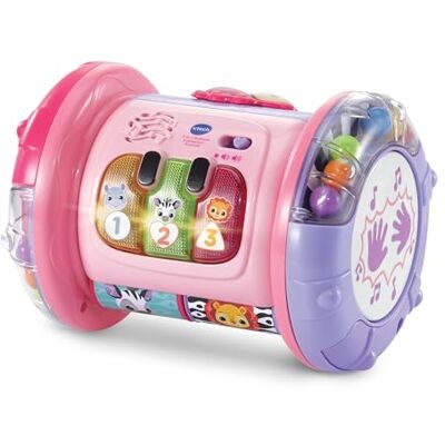 VTech 3-in-1 Rolling Explorer Drum, Pink VTech 3-in-1 Rolling Explorer Drum, Pink