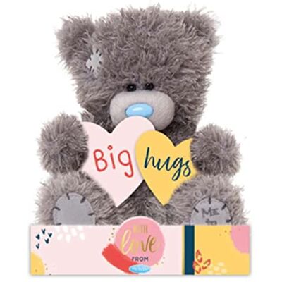 Me To You Bear 7" Big Hugs Hearts, Grey and Blue Me To You Bear 7" Big Hugs Hearts, Grey and Blue