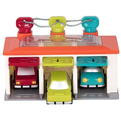 Battat Toy, Color Sorting Push-and-Go Playset, Red, Toddler Battat Toy, Color Sorting Push-and-Go Playset, Red, Toddler