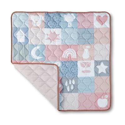 Nuby Quilted Baby Playmat Padded Floormat with Anti Slip Suitbale from Birth Machine Washable 127 x 127 cm (Patchwork) Nuby Quilted Baby Playmat Padded Floormat with Anti Slip Suitbale from Birth Machine Washable 127 x 127 cm (Patchwork)
