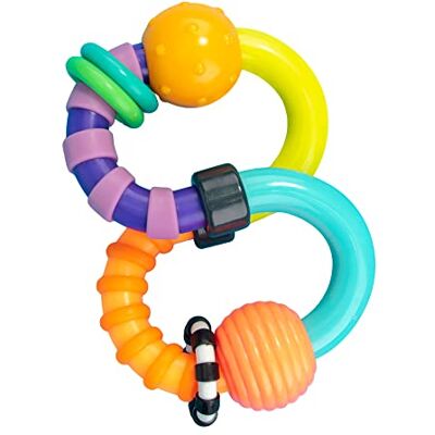 Sassy Baby Twist-A-Roo Twist & Turn Rattle 3m+ Sassy Baby Twist-A-Roo Twist & Turn Rattle 3m+