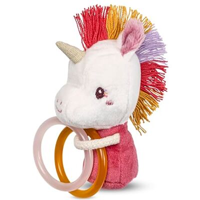 LILLIPUTIENS Baby Rattle Rings from Birth Lena the Unicorn – Pink Sensory Development Toy – Stimulates Sight, Hearing and Motor Skills – 12 cm 83610 LILLIPUTIENS Baby Rattle Rings from Birth Lena the Unicorn – Pink Sensory Development Toy – Stimulates Sight, Hearing and Motor Skills – 12 cm 83610