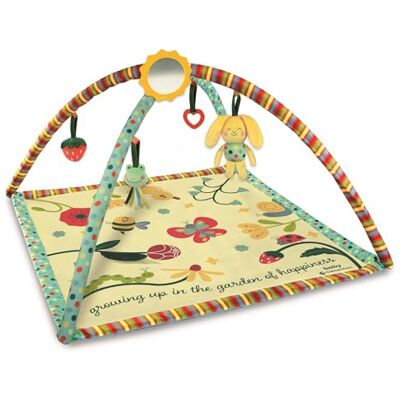Clementoni Baby Gym Garden of Happiness With Soft Toys and Removable Mat, Sensory Play for Newborns and Tummy Time Activities Clementoni Baby Gym Garden of Happiness With Soft Toys and Removable Mat, Sensory Play for Newborns and Tummy Time Activities