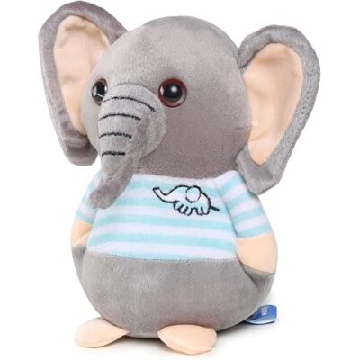 Webby Plush Elephant Toy 20cm Blue & Grey Elephant Teddy Bear & Cuddly Elephant Plush Soft Toy for Kids & Toddlers Small Stuffed Animal Comfort Pillow Baby Shower, Birthday Webby Plush Elephant Toy 20cm Blue & Grey Elephant Teddy Bear & Cuddly Elephant Plush Soft Toy for Kids & Toddlers Small Stuffed Animal Comfort Pillow Baby Shower, Birthday