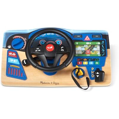 Spin Master Melissa & Doug Vroom & Zoom Interactive Wooden Dashboard Steering Wheel Pretend Play Driving Toy FSC Certified FSC Certified Spin Master Melissa & Doug Vroom & Zoom Interactive Wooden Dashboard Steering Wheel Pretend Play Driving Toy FSC Certified FSC Certified