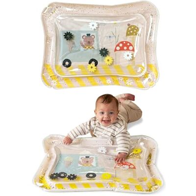 Taf Toys Ice Cream Bear Water Mat Tummy Time Baby Toy with Floating Shapes Sensory Play Mat to Support Gross Motor Development Leakproof Design for Babies from 3 Months+ Taf Toys Ice Cream Bear Water Mat Tummy Time Baby Toy with Floating Shapes Sensory Play Mat to Support Gross Motor Development Leakproof Design for Babies from 3 Months+