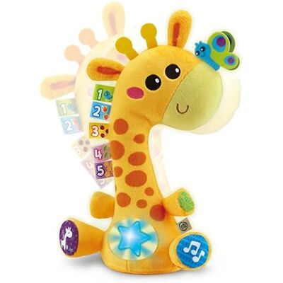 LeapFrog Dancing Colours Giraffe, Musical Learning Toy, Songs & Light Effects, Textures for Sensory Play, Voice Recorder, For Children Ages 12 Months, 2, 3, 4+ Years, English Version LeapFrog Dancing Colours Giraffe, Musical Learning Toy, Songs & Light Effects, Textures for Sensory Play, Voice Recorder, For Children Ages 12 Months, 2, 3, 4+ Years, English Version