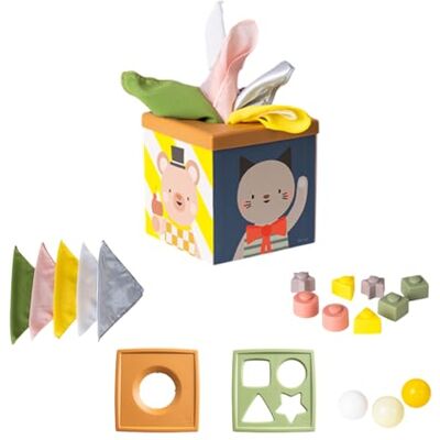 Taf Toys Play & Discovery Cube – Activity Toy for Toddlers 12 Months+ with Sensory Balls, Stacking Shapes, Tissue Pull – Educational Baby Toy for Fine Motor Skills, Problem Solving & Imaginative Play Taf Toys Play & Discovery Cube – Activity Toy for Toddlers 12 Months+ with Sensory Balls, Stacking Shapes, Tissue Pull – Educational Baby Toy for Fine Motor Skills, Problem Solving & Imaginative Play