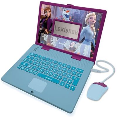 LEXIBOOK Educational and Bilingual Laptop Arabic/English Toy for Child Kid 124 Activities, Learn Play Games and Music with Frozen Purple/Blue JC598FZi13LXB LEXIBOOK Educational and Bilingual Laptop Arabic/English Toy for Child Kid 124 Activities, Learn Play Games and Music with Frozen Purple/Blue JC598FZi13LXB