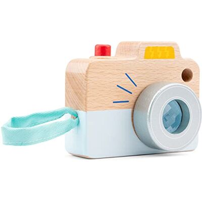Woet ® Wooden Toy Camera with Kaleidoscope Viewer Pretend Play Camera for Toddlers, Toy Photography Role Play, Turning Lens, Clickable Shutter, Travel Toy, Age 18 Months+ Woet ® Wooden Toy Camera with Kaleidoscope Viewer Pretend Play Camera for Toddlers, Toy Photography Role Play, Turning Lens, Clickable Shutter, Travel Toy, Age 18 Months+
