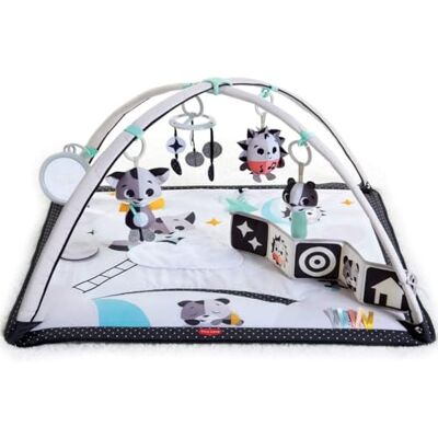 Tiny Love Black & White Gymini, 2-in-1 Musical Baby Play Mat, 0+ Months, Baby Play Gym, 18 Activities, Interactive Musical Toy, High Contrast Book, Adjustable Arches, Magical Tales Tiny Love Black & White Gymini, 2-in-1 Musical Baby Play Mat, 0+ Months, Baby Play Gym, 18 Activities, Interactive Musical Toy, High Contrast Book, Adjustable Arches, Magical Tales