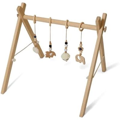 Clair de Lune Wooden Play Gym with Sensory Toys 58 x 40 cm Clair de Lune Wooden Play Gym with Sensory Toys 58 x 40 cm