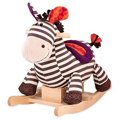 B. toys – Kazoo Wooden Rocking Zebra – Plush, Handcrafted Zebra Rider, Comfort Saddle, Secure Base – Imaginative Animal-Themed Toy for Babies and Toddlers – 18m+ B. toys – Kazoo Wooden Rocking Zebra – Plush, Handcrafted Zebra Rider, Comfort Saddle, Secure Base – Imaginative Animal-Themed Toy for Babies and Toddlers – 18m+